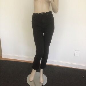 Reformation Jeans High & Skinny Waist Rise Black Wash Stretch Denim 29